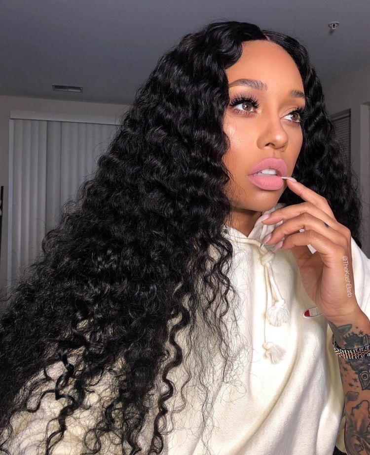 Natural Curly Wig with 5x5 Lace Closure