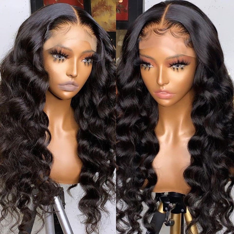 Brazilian Virgin 13x4 Kinky Straight Lace Front Human Hair Wig”