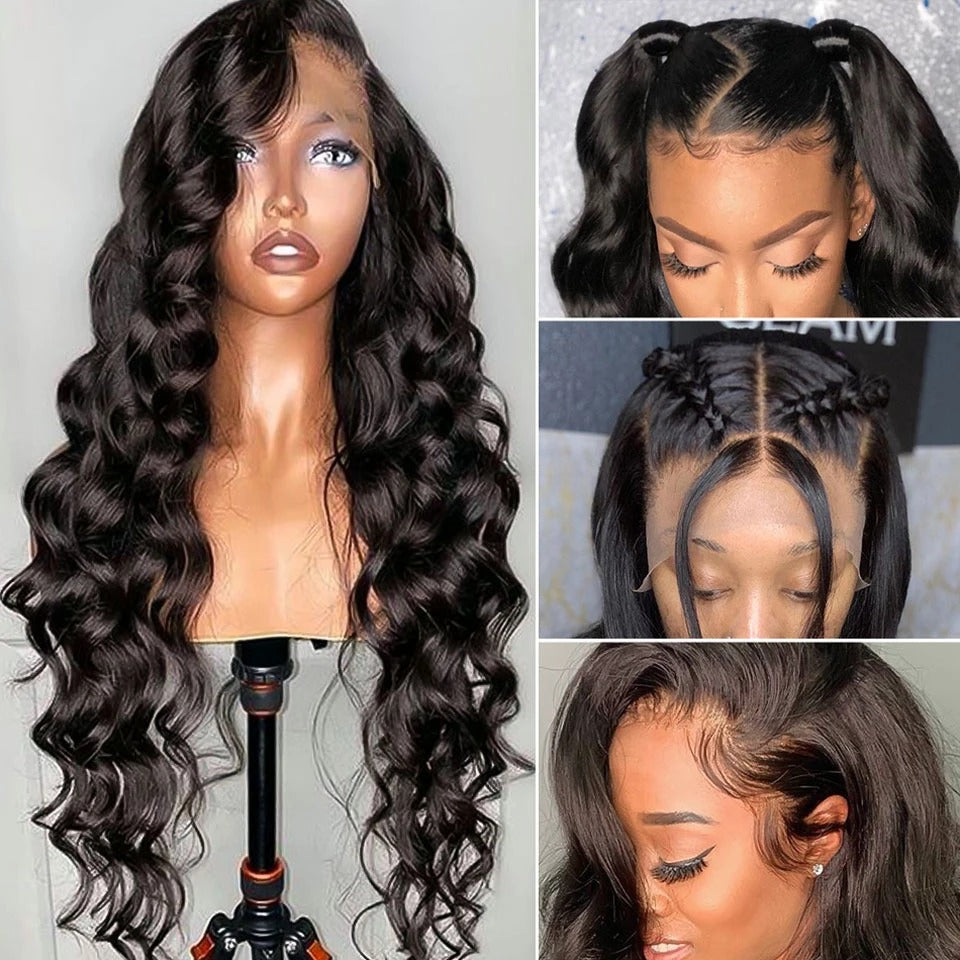 13x4 Lace Front Seamless Hairline on Kinky Straight Wig - GlamourLocks