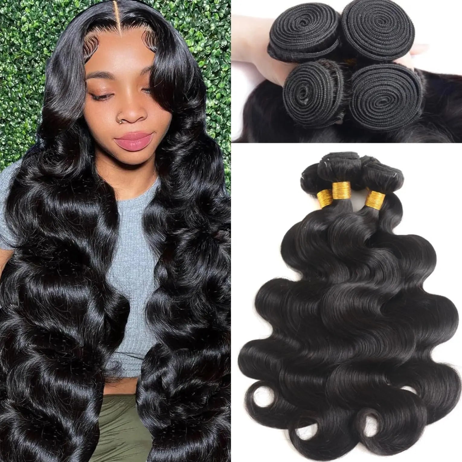 18 20 22 Inch Body Wave Human Hair Bundles - 12A Quality