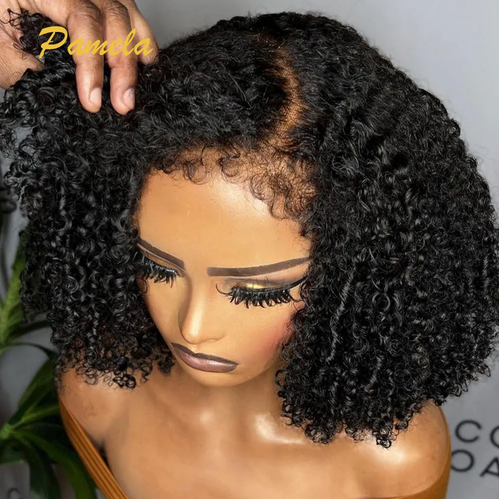 Kara's Kinks and Coils 4C kinky edges glueless human hair wig