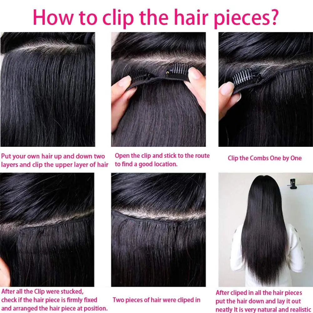 Secure and natural-looking clip-in extensions by GlamourLocks