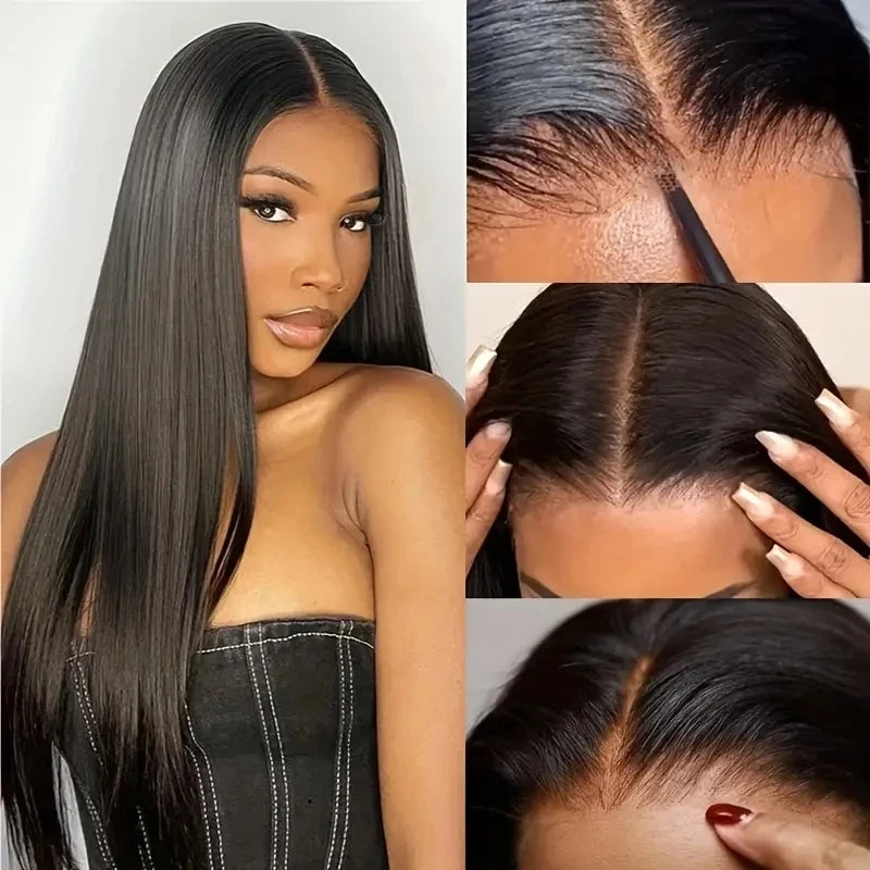 GlamourLocks glueless Brazilian human hair wig for effortless wear