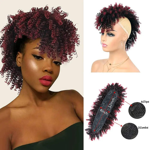 Bold Style Afro Ponytail – Hair Piece by GlamourLocks