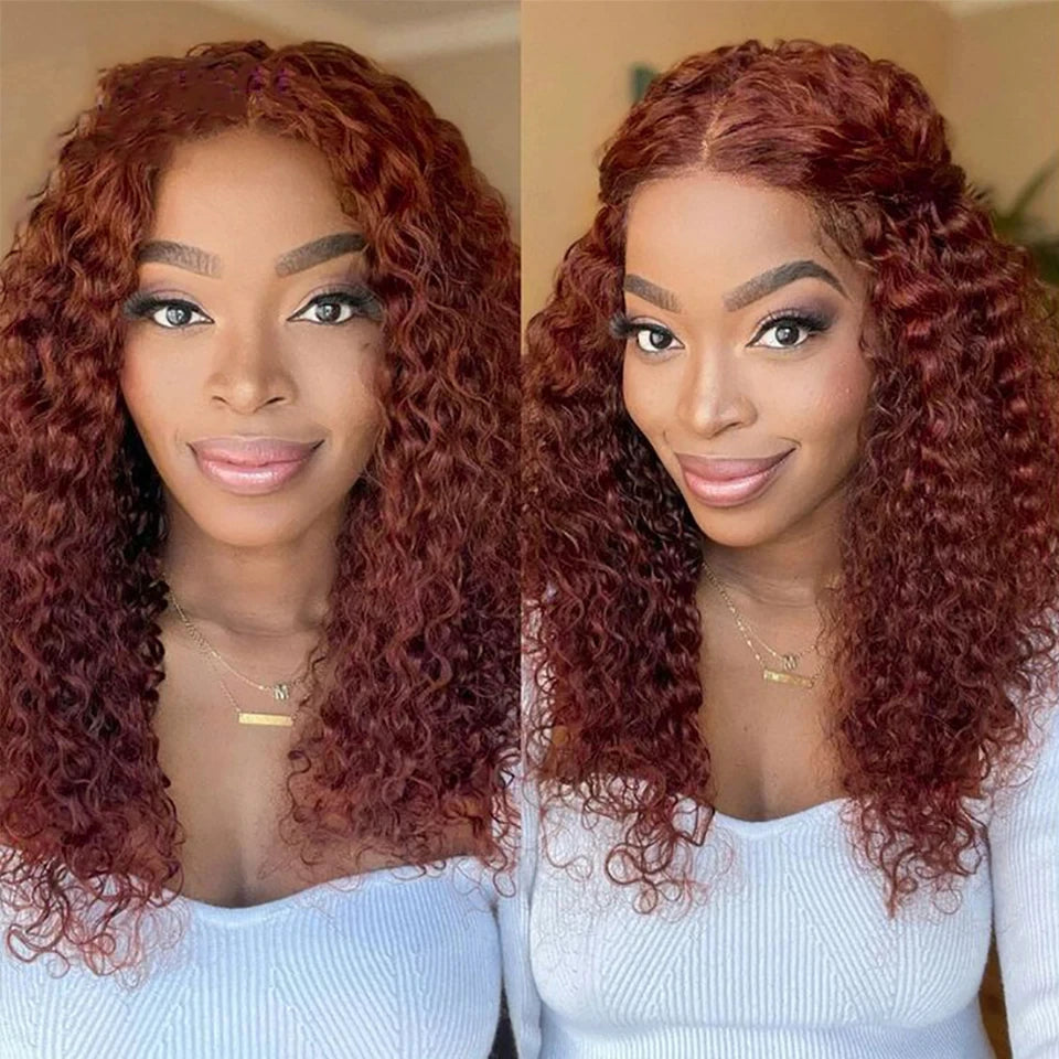 13x6 Lace Front on Brazilian Kinky Curly Wig