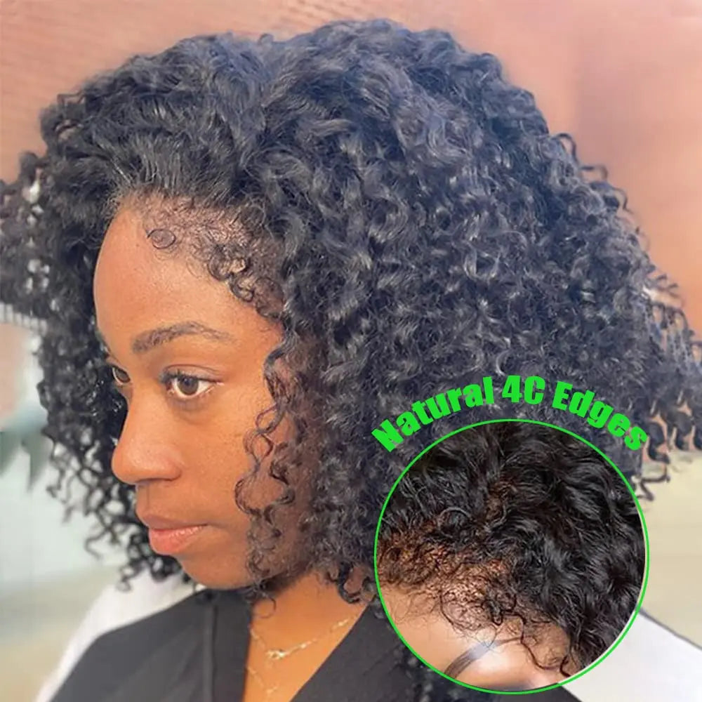 Kara's Kinks and Coils 4C kinky edges glueless human hair wig