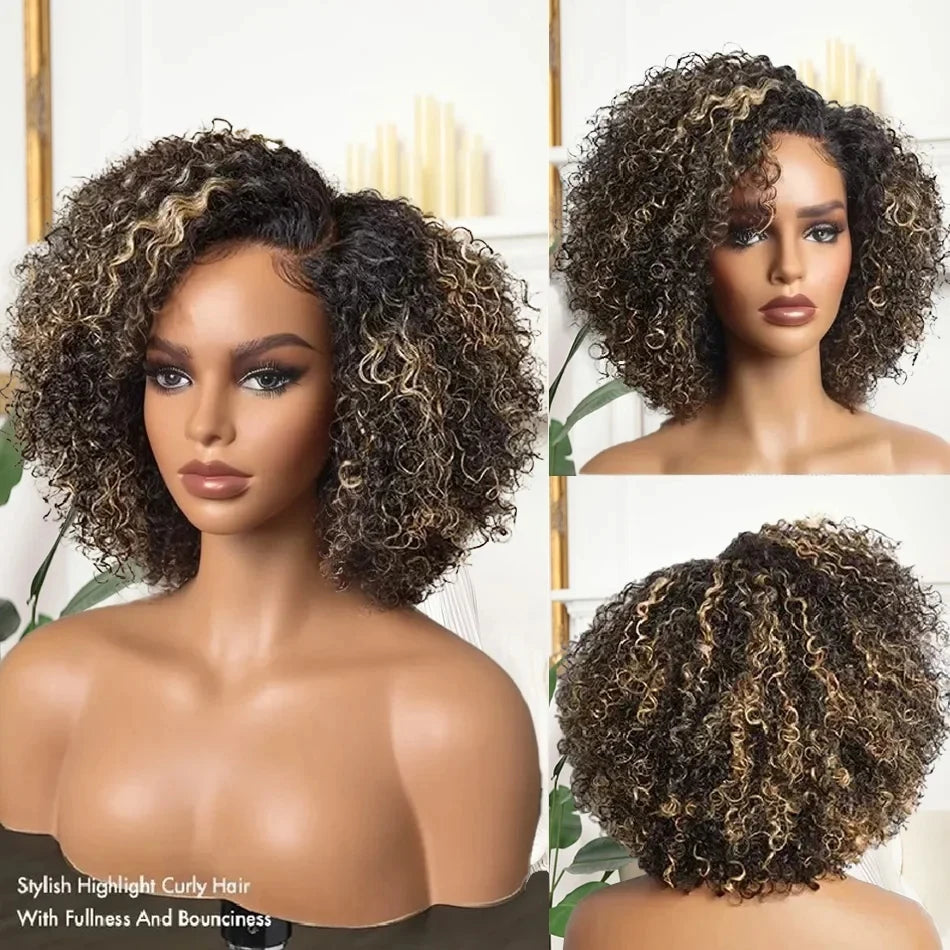 Deep Wave HD Lace Wig – Short Human Hair Wig