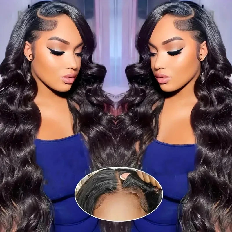 Natural-looking glueless wig made with Brazilian human hair