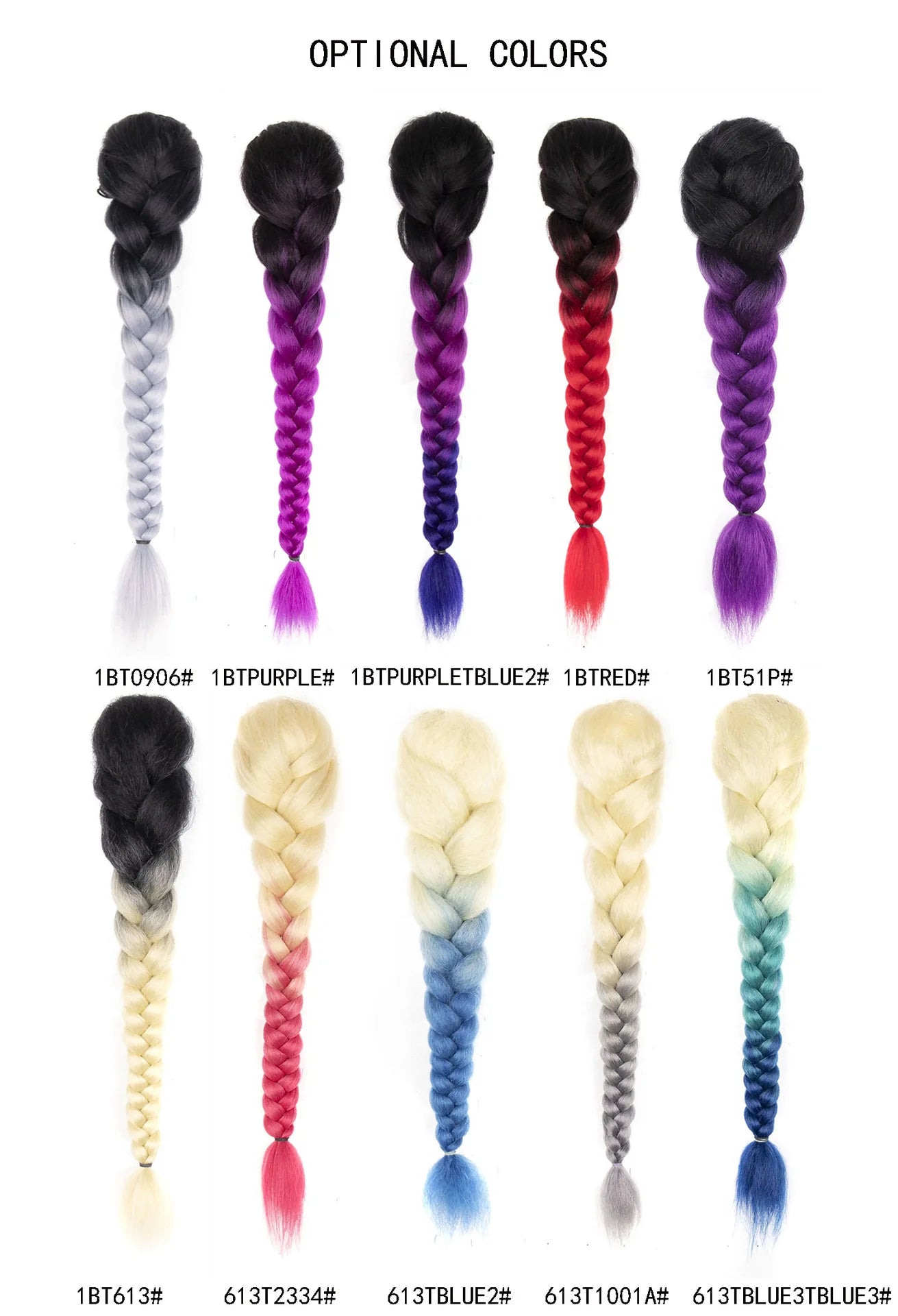 GlamourLocks Synthetic Ponytail – Long Kinky Straight Braided