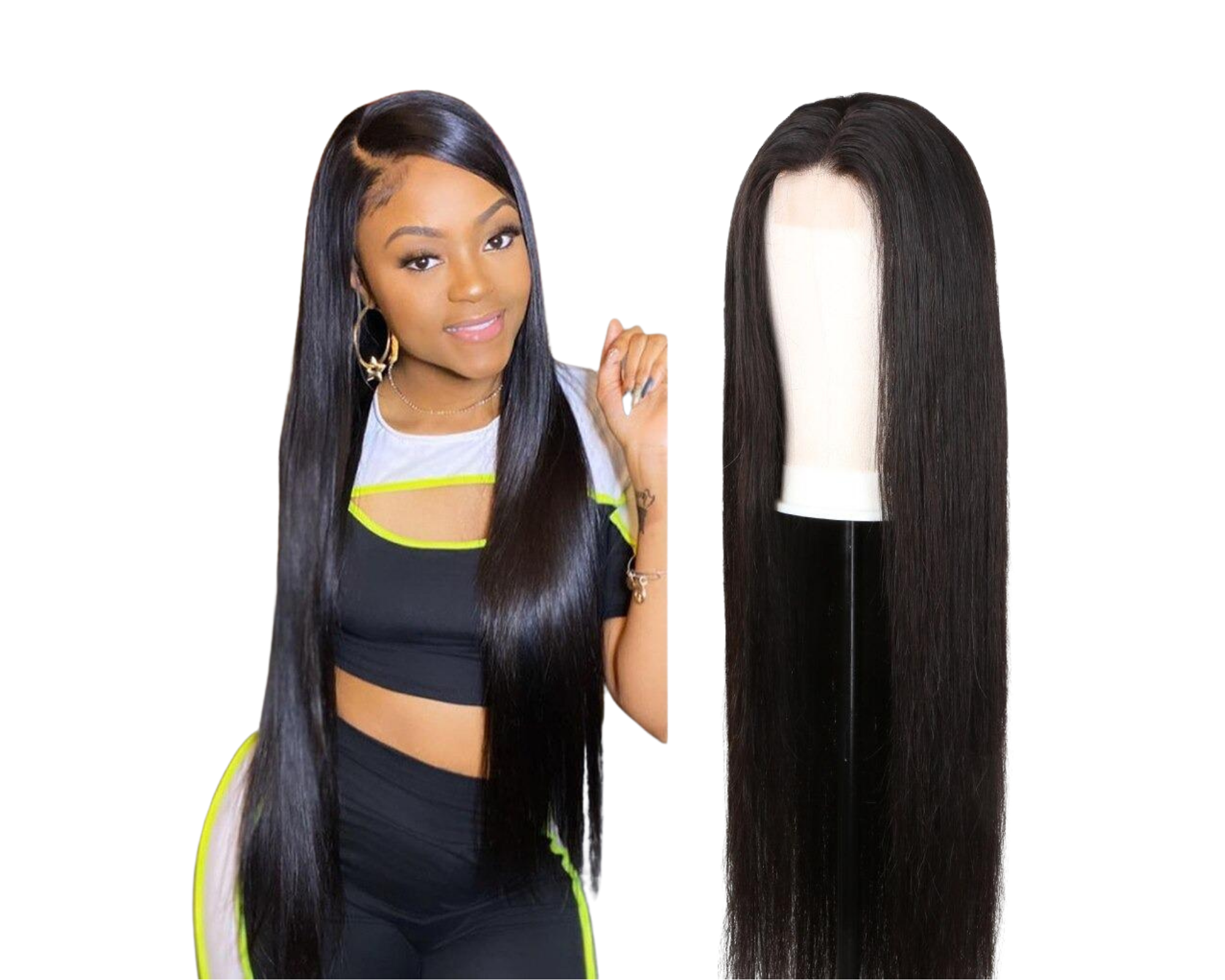 GlamourLocks body wave human hair wig for natural look
