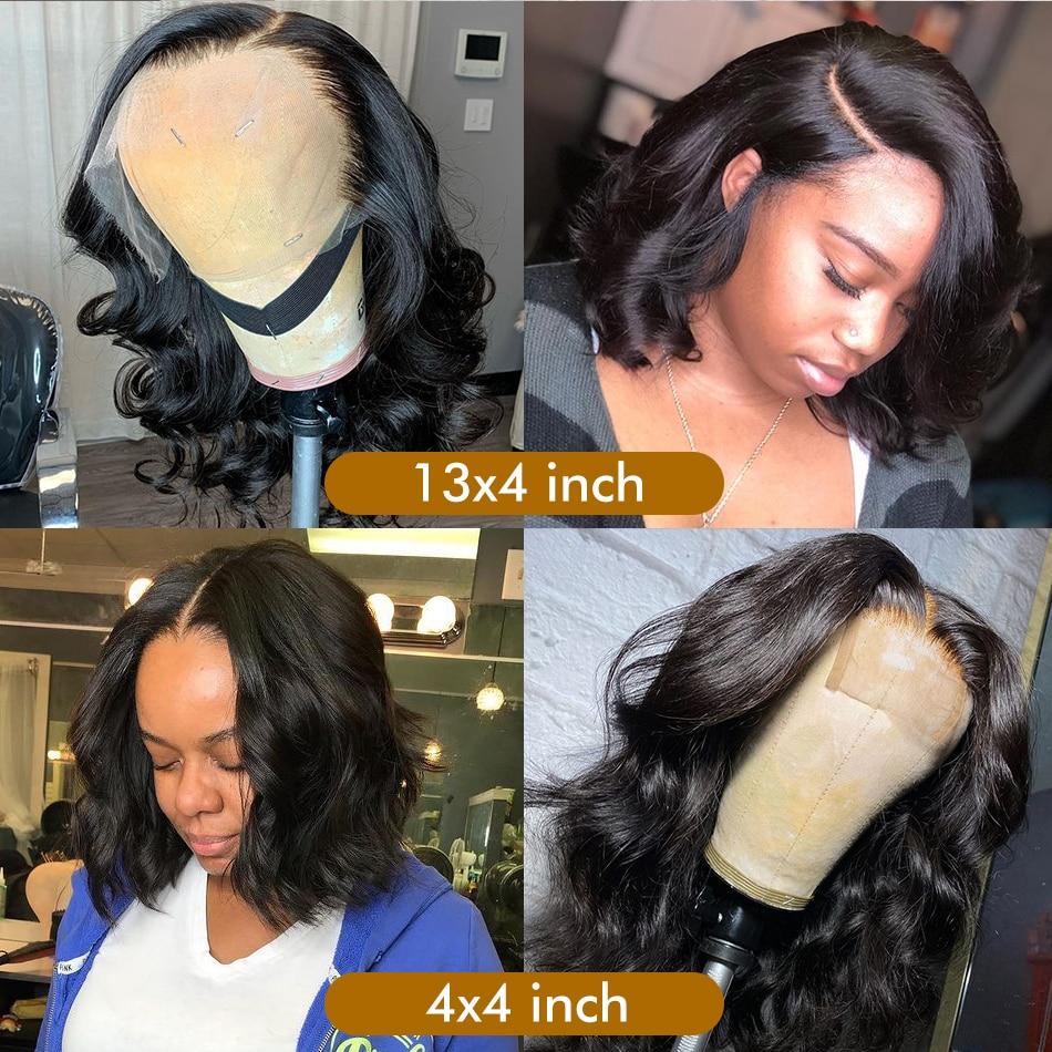 Lola's Locks body wave short bob human hair wig