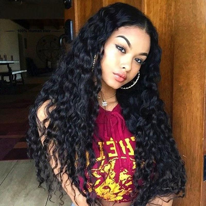 Natural Soft Black Long Curly Wig – Heat-Resistant and Glueless