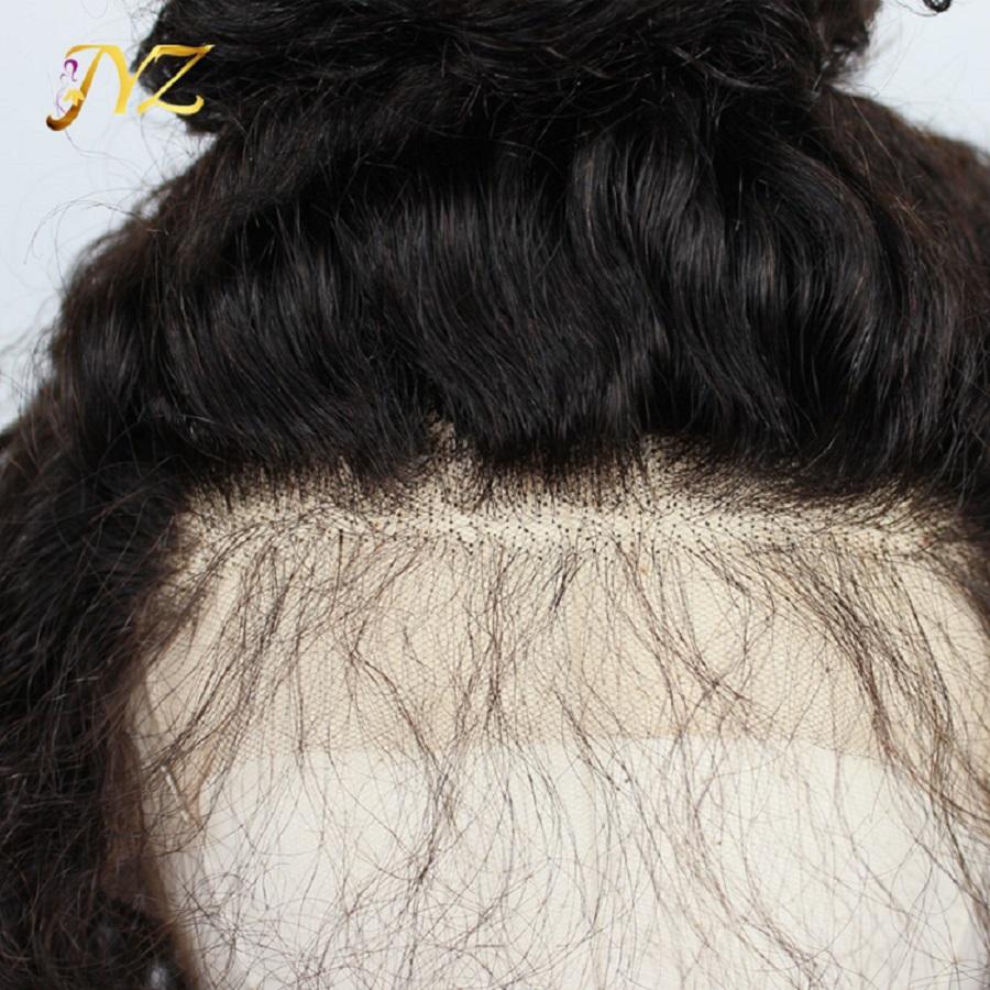 Close-up of 13x4 lace front on Ombre Blonde Human Hair Wig